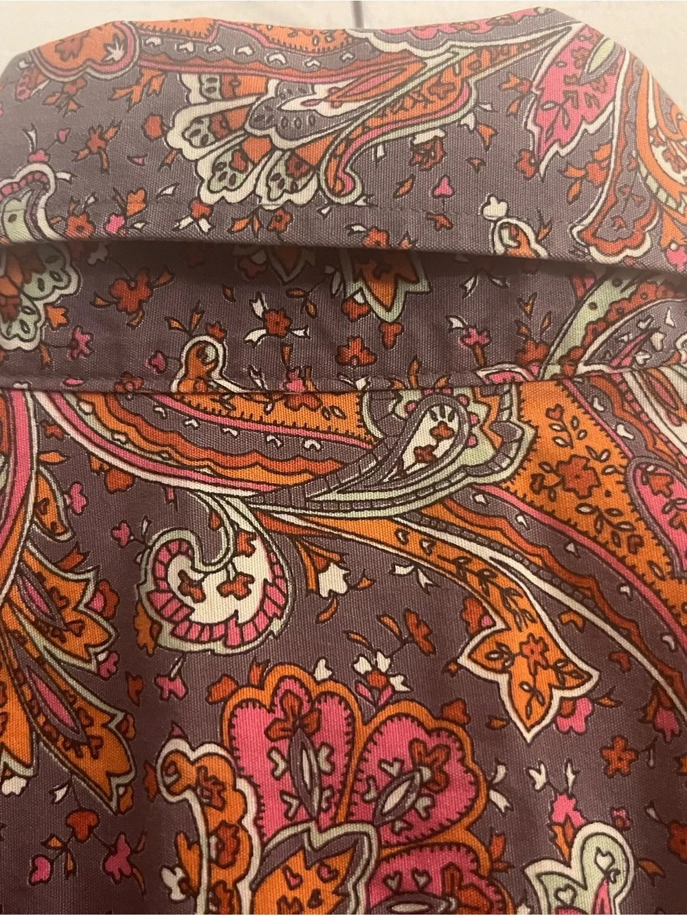 Tailorbyrd Brown Paisley Long-Sleeve Button-Down Shirt